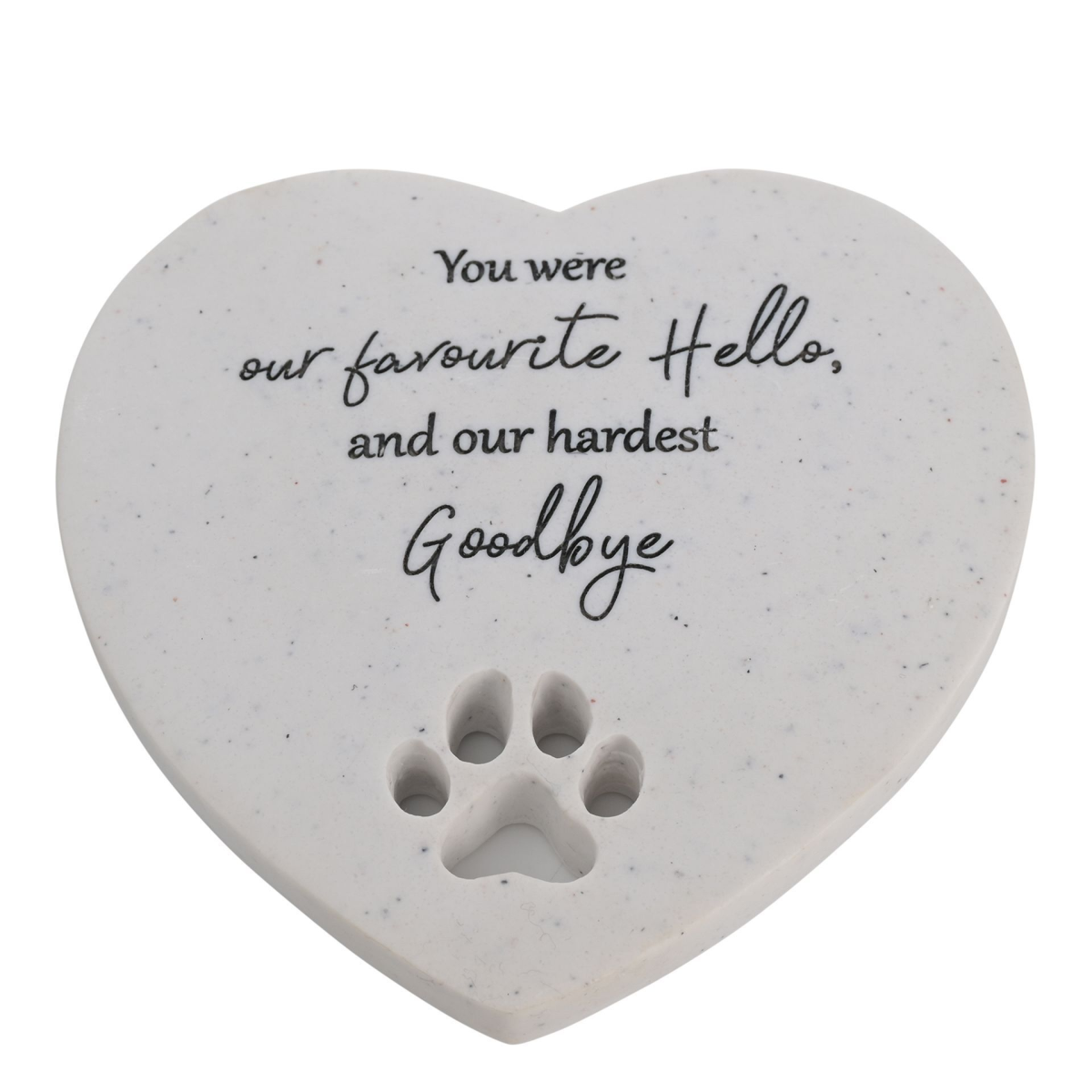 Thoughts of You Pet Memorial Heart Stone - Small