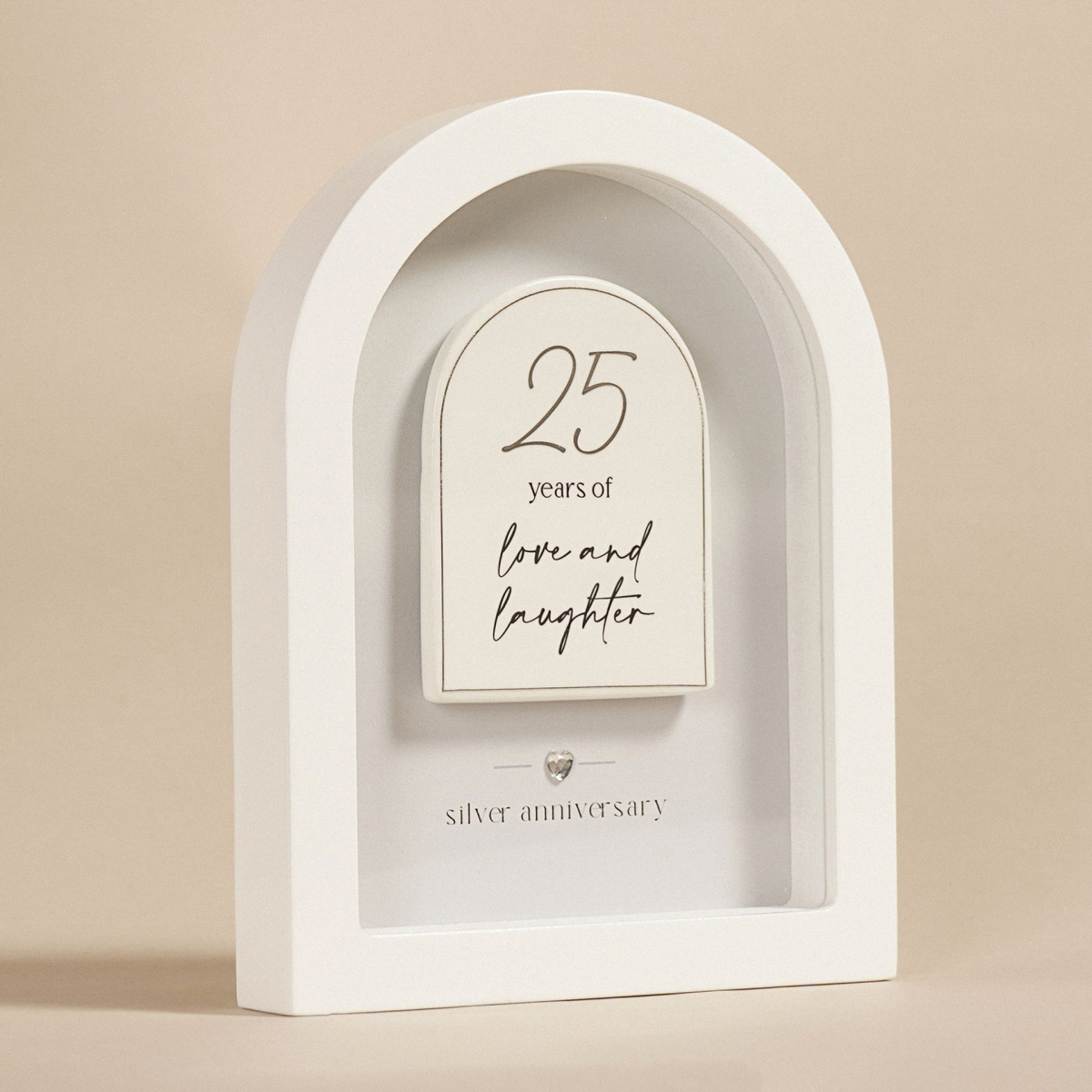 Amore Arch Plaque 18cm - 25 Years