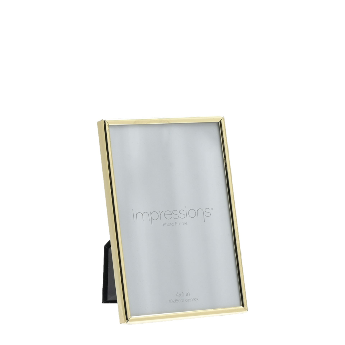 Brass Finished Photo Frame Oblong Thin - 4"X 6"