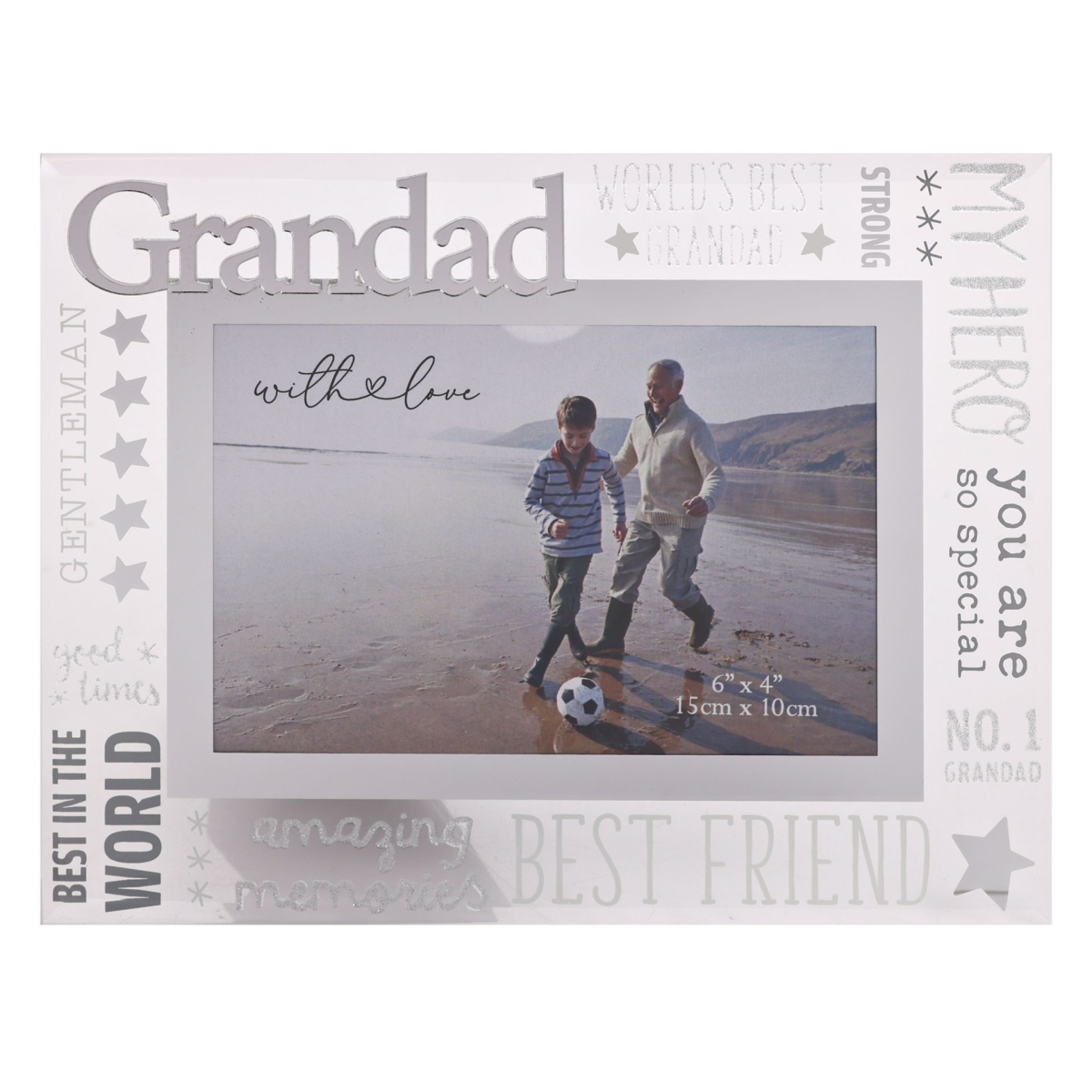 With Love Glass Frame With 3D - Grandad