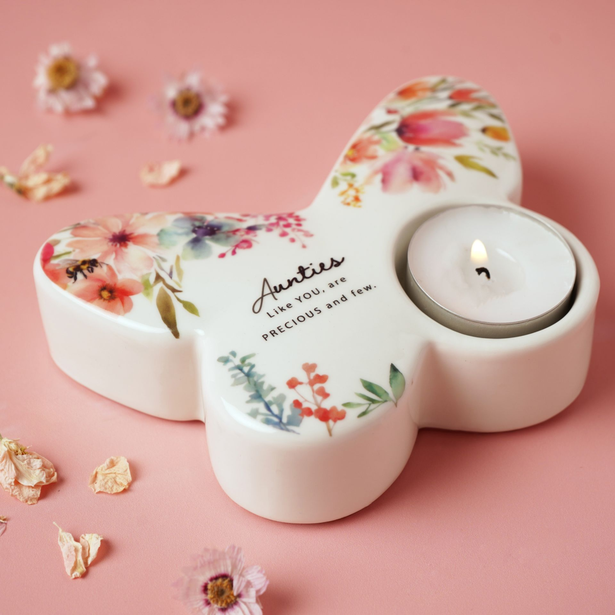 The Cottage Garden Butterfly Tealight Holder - Aunties