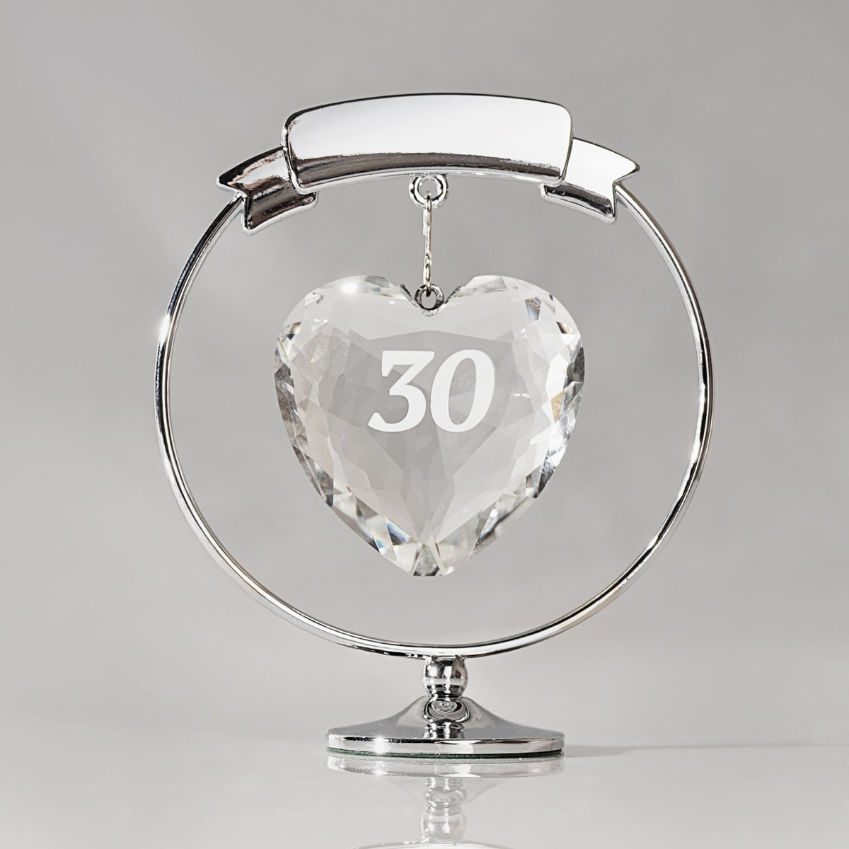 Crystocraft Freestand Crystal Heart - 30