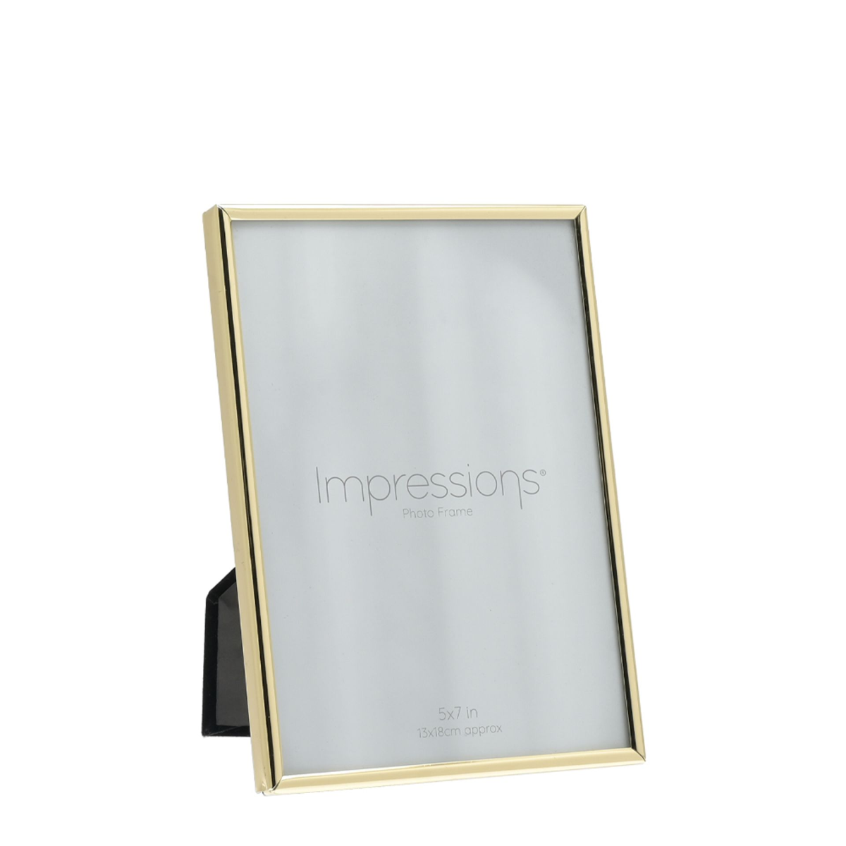 Brass Finished Photo Frame Oblong Thin - 5"X 7"