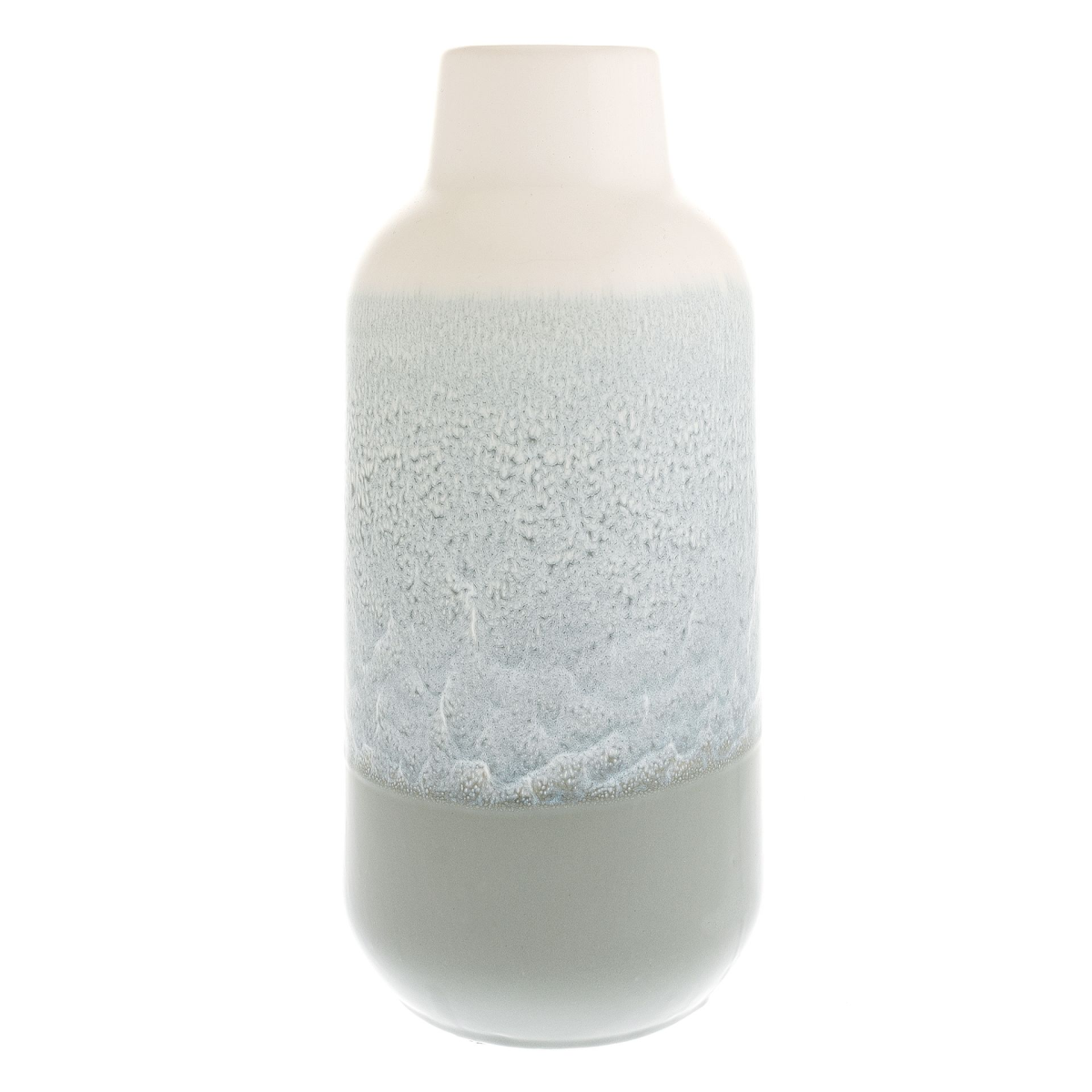 Hestia Reactive Glaze Grey Vase 27cm