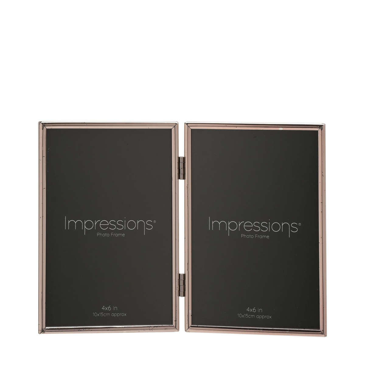 Silverplated Double Photo Frame - 4" x 6"