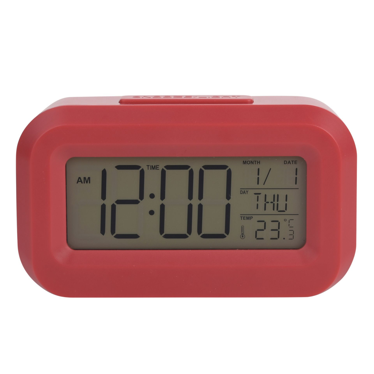 Hometime Brights Travel LED Clock - Red