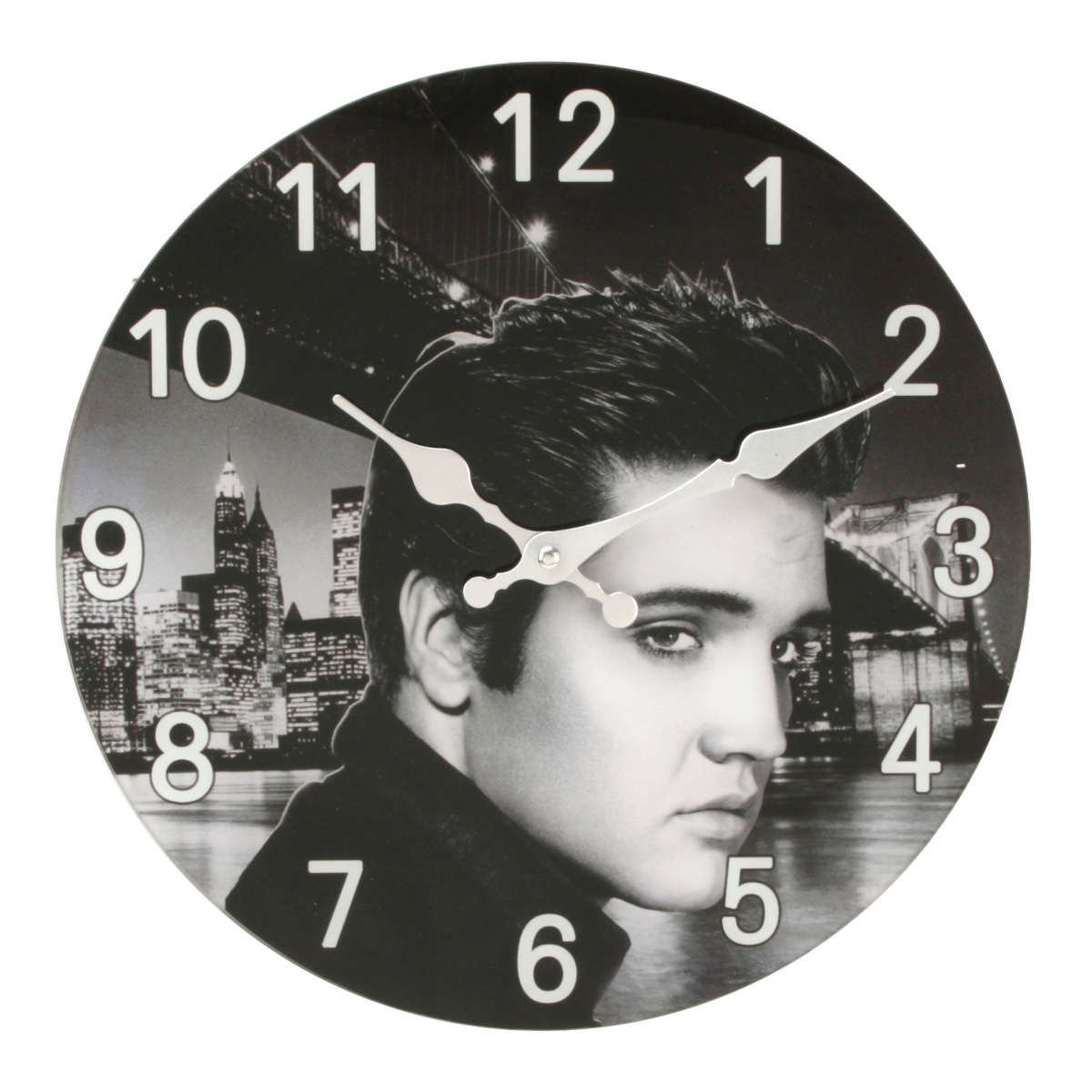 Iconic Collection Glass Wall Clock 30cm