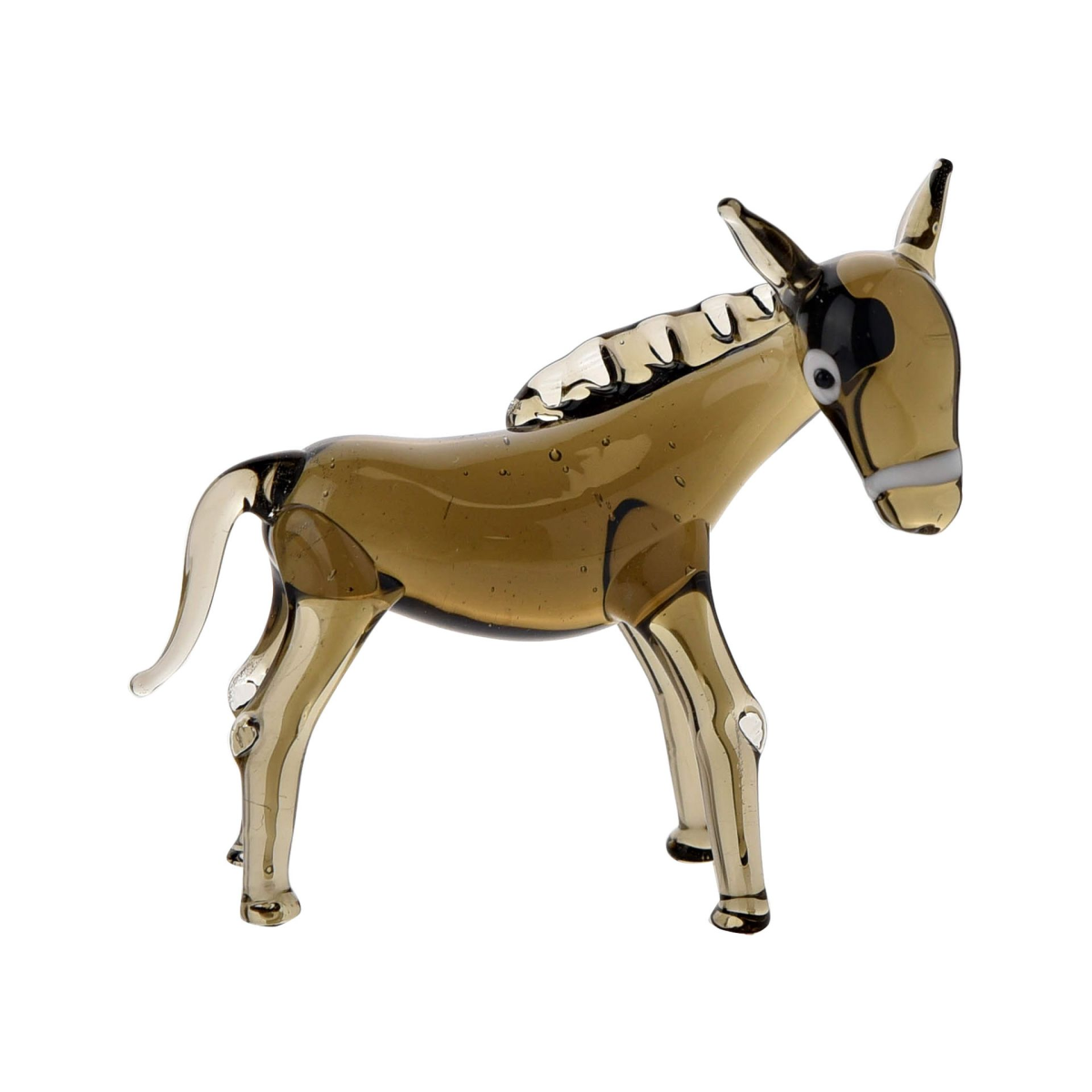 Objets d'art Miniature Glass Figurine - Donkey