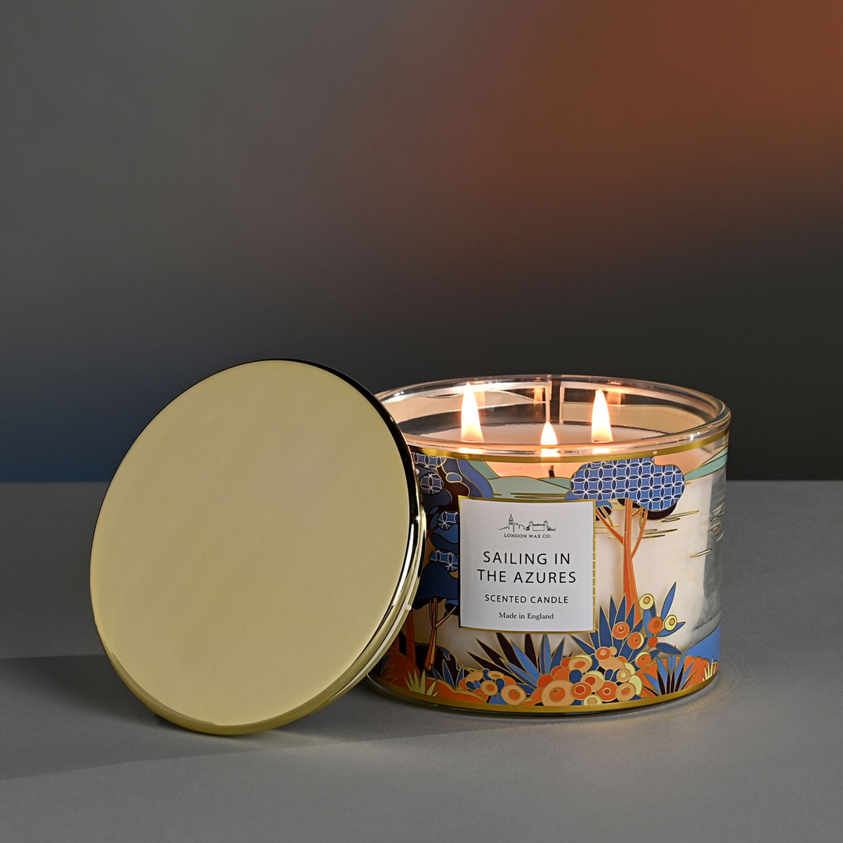 The London Wax Company Sailing In The Azures 3 Wick Candle 369g