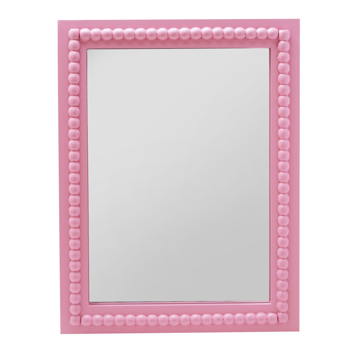 Hestia Beaded Mirror - Pink