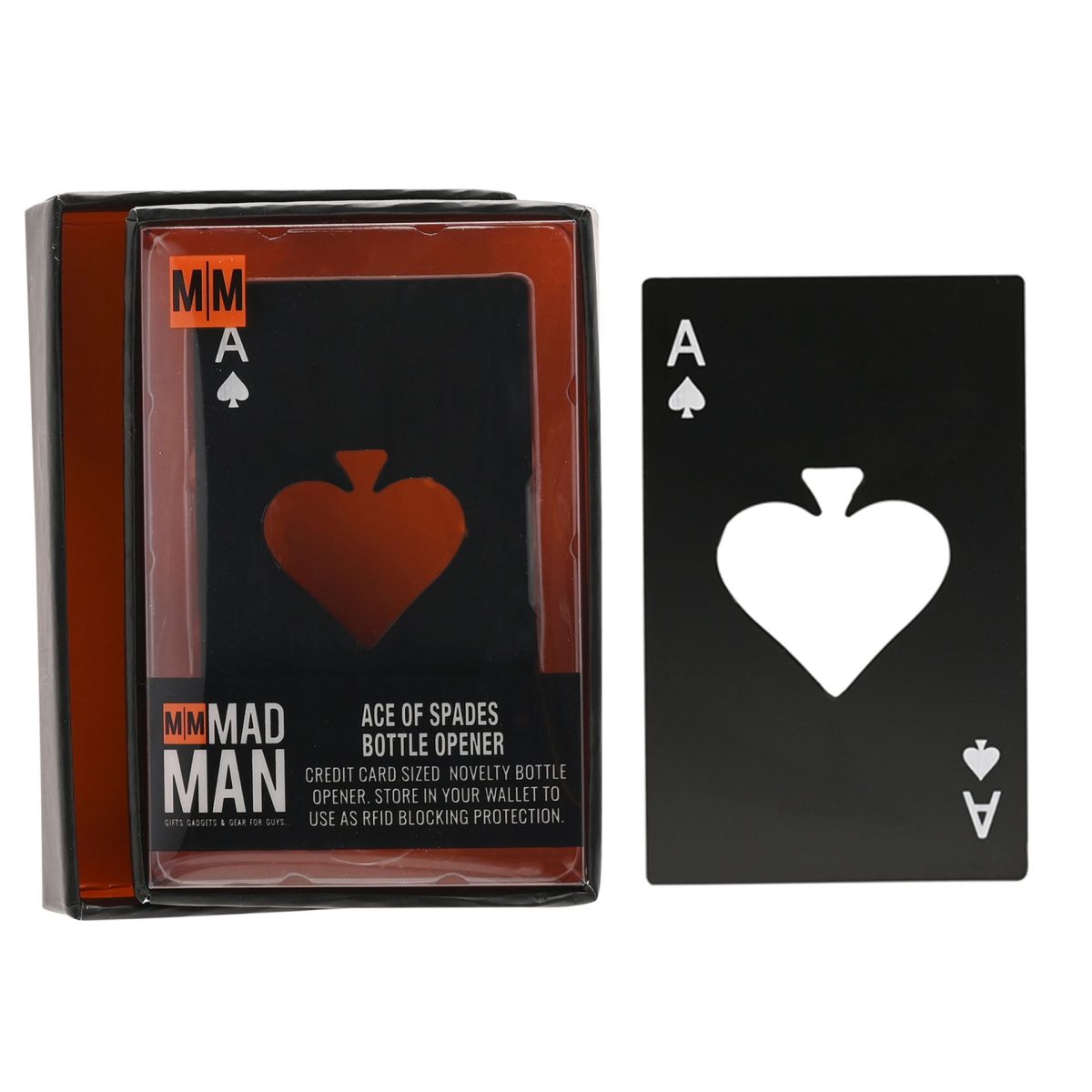 Mad Man Black Ace Bottle Opener