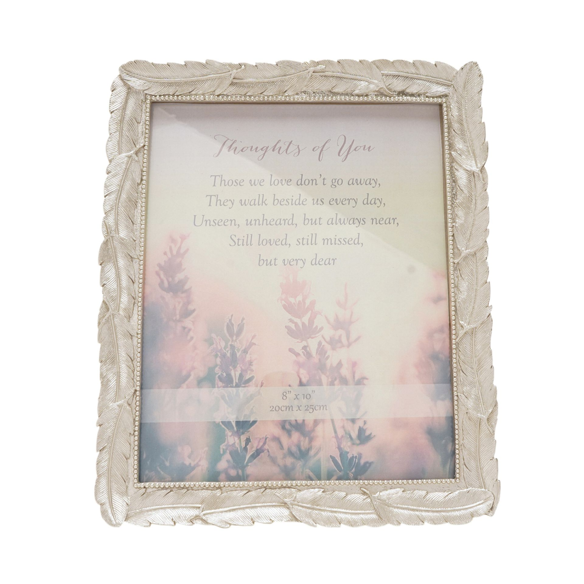 Thoughts of You Feathers Photo Frame 8" x 10"