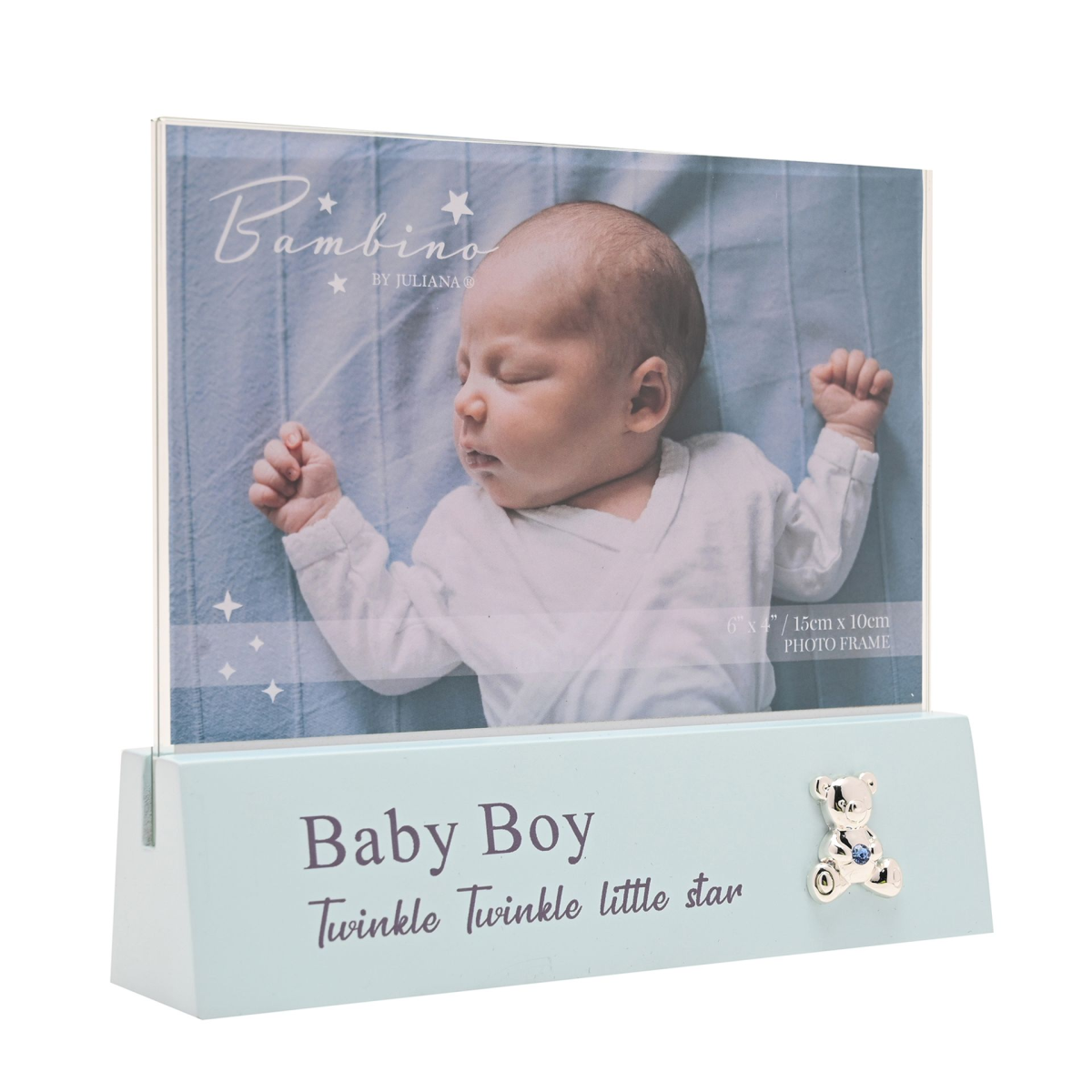 Bambino Block Frame 6" x 4" - Baby Boy
