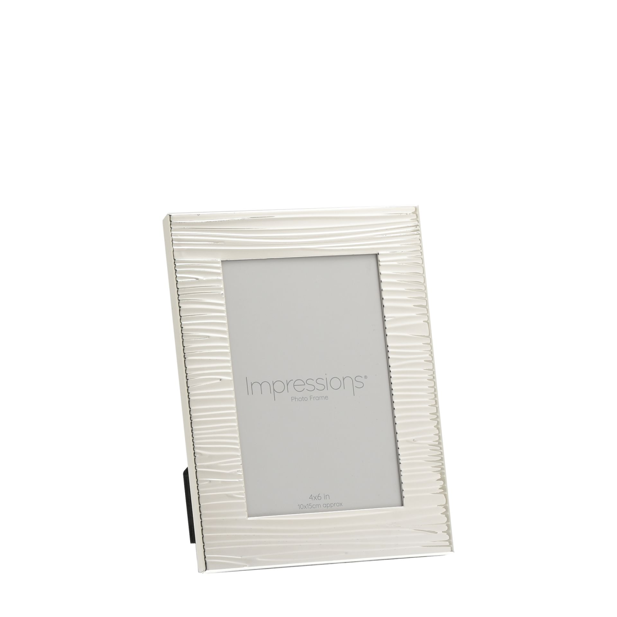 Impressions Ripple Texture Silverplated Frame 4" x 6"