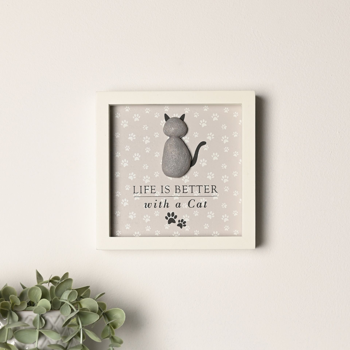 Best of Breed Framed Plaque - "Life Is Better with a Cat"