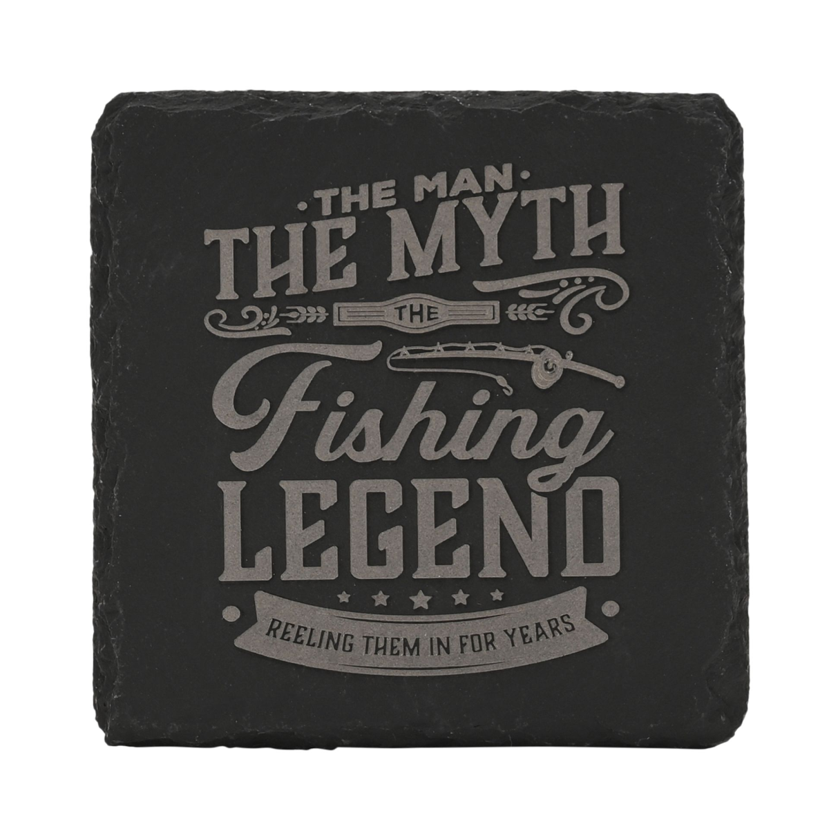 Harvey Makin Legend Slate Coaster - Fishing *(120/100)*