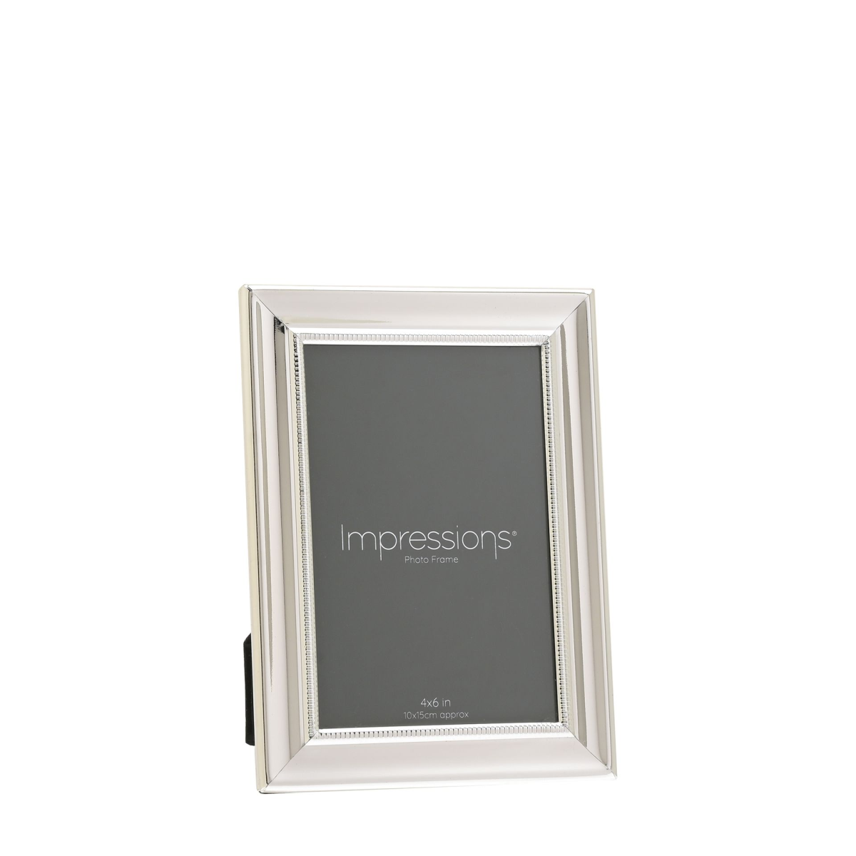 Impressions Silverplated Single Beaded Frame 4" x 6"