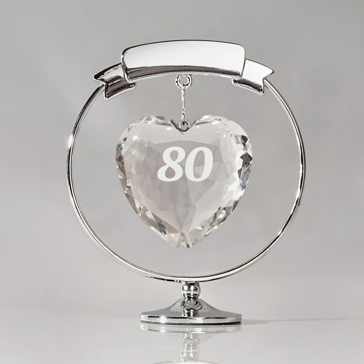 Crystocraft Freestand Crystal Heart - 80