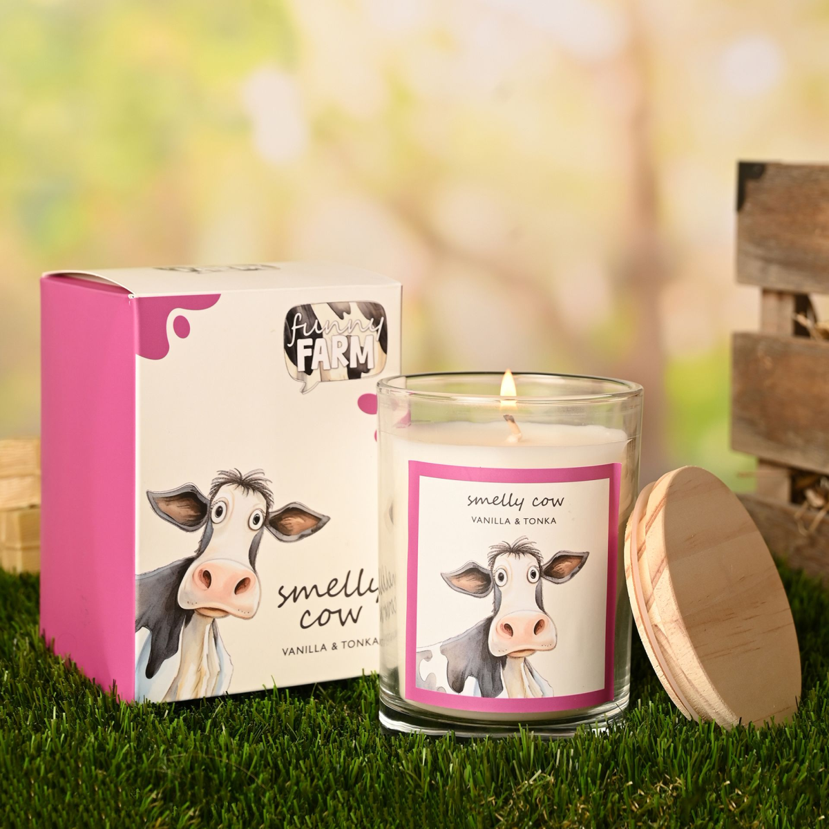 The Funny Farm Candle 250g - "Smelly Cow"