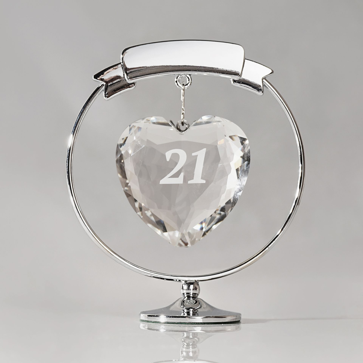 Crystocraft Freestand Crystal Heart - 21