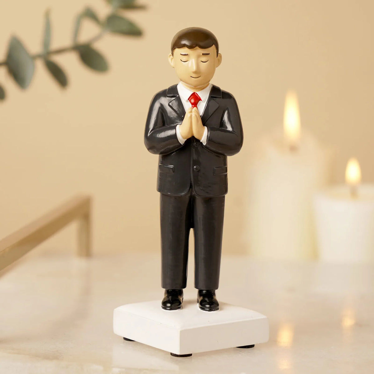 Faith & Hope Figurine - Communion Boy - Brown Hair