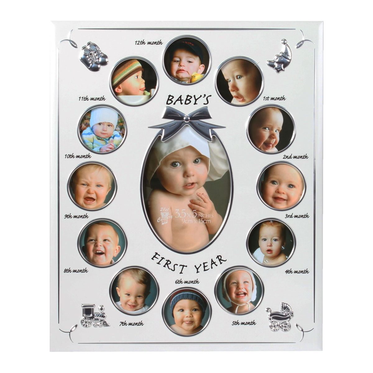 Photo Frame 2 Tone Al Sat/Shy Babys 1st year 12 insert