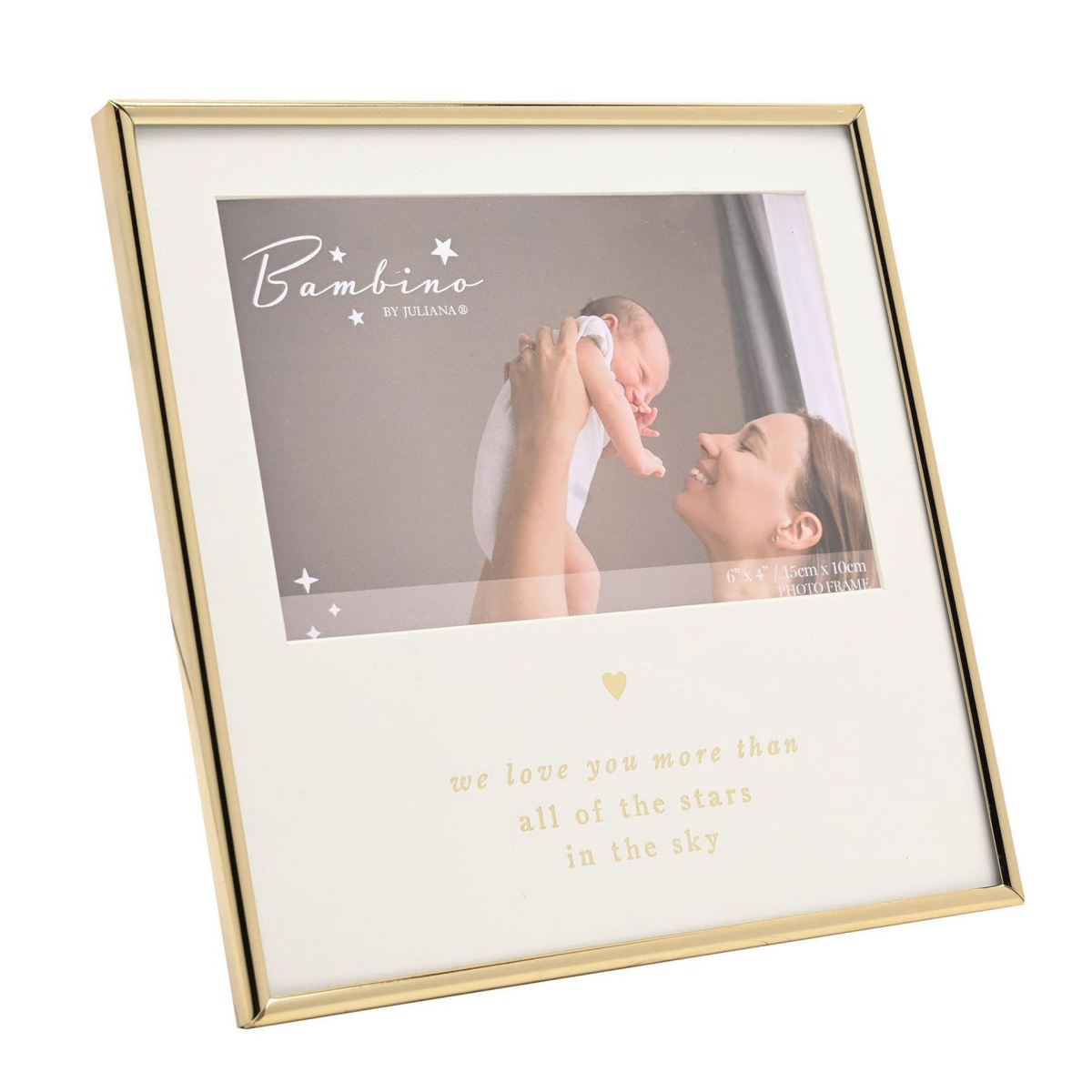 Bambino Gold Frame 6" x 4" - We Love You