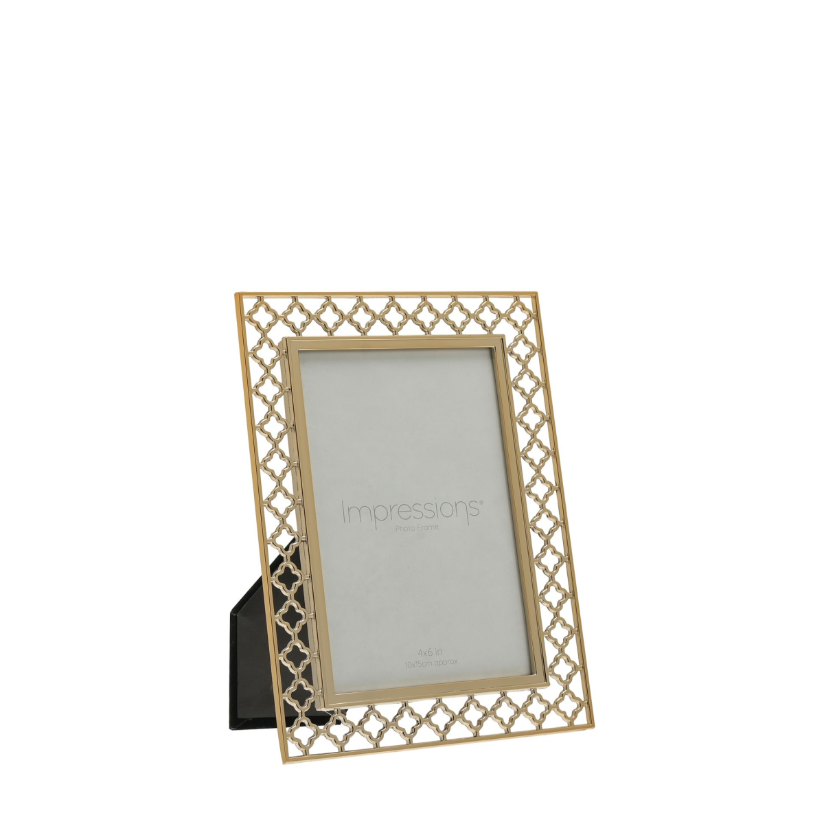 Lattice Cut Metal Photo Frame - 4" x 6"