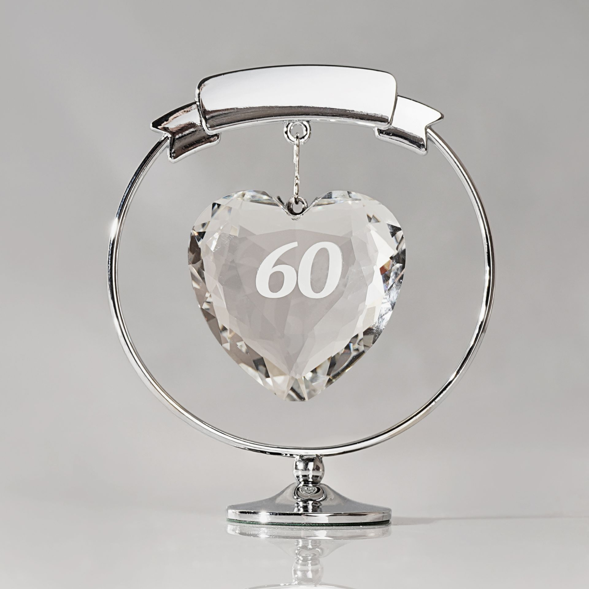 Crystocraft Freestand Crystal Heart - 60