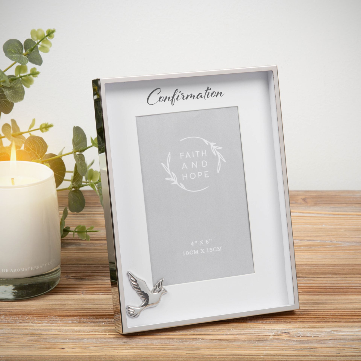 Faith & Hope Box Confirmation Photo Frame 4" x 6"