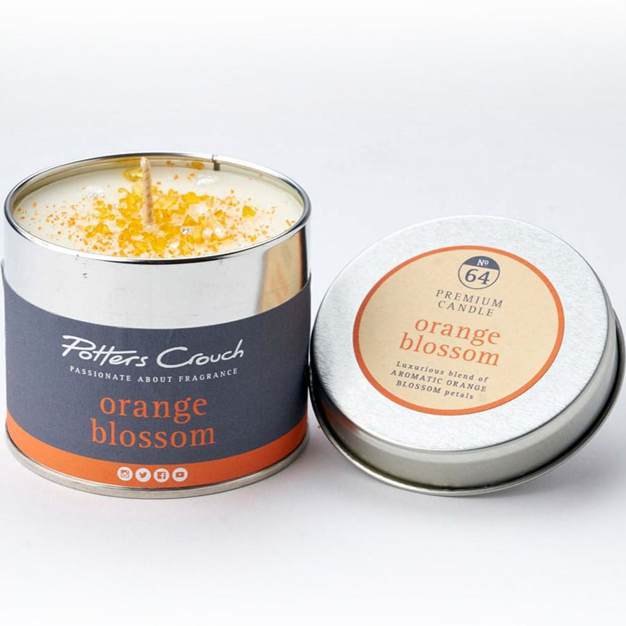 Orange Blossom - Scented Candle in a Tin - Potters Crouch