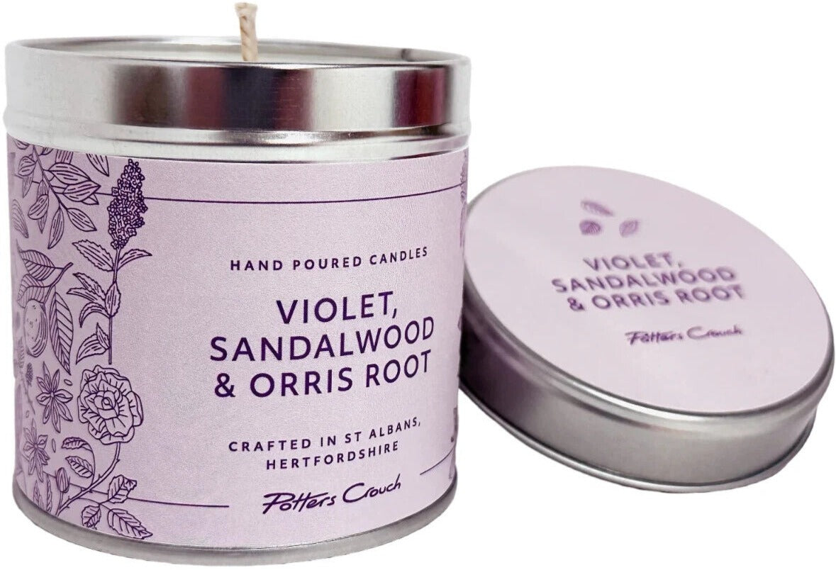 Energy Wellness Candle with Violet, Sandalwood & Orris Root