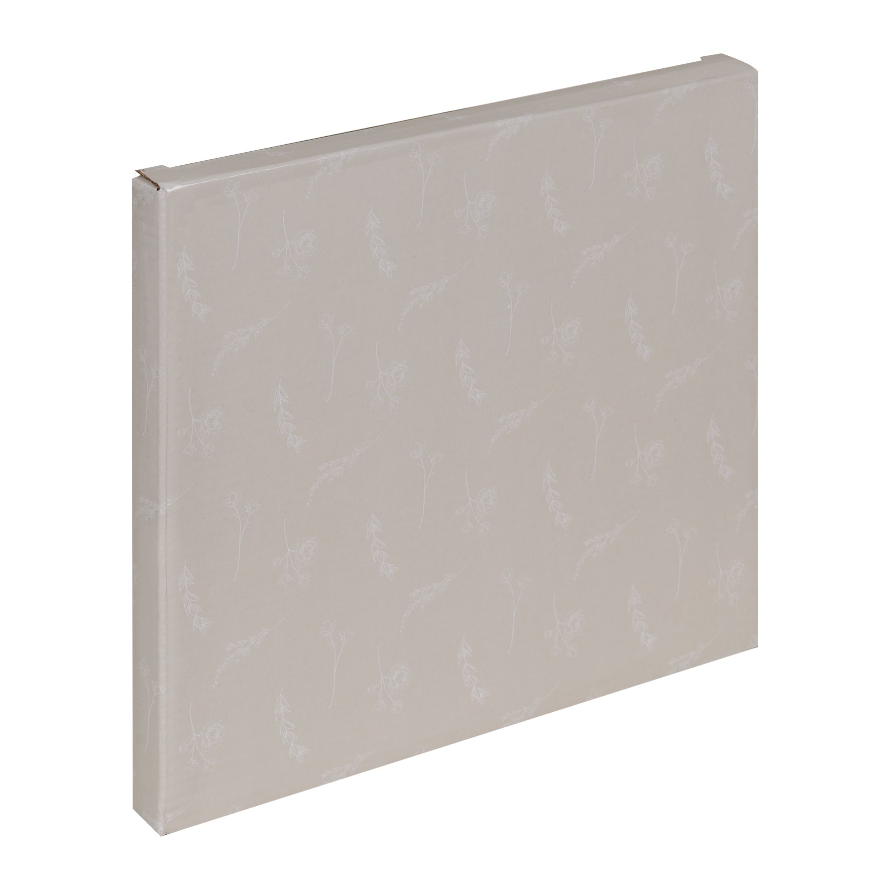 40th Wedding Anniversary Photo Frame - 6" x 4" Aperture - Pale Off-White Glass Gold Floral