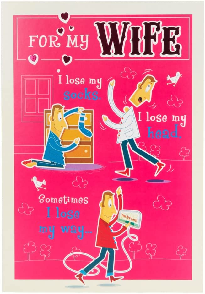 Wife Anniversary Card - Lost In Love 