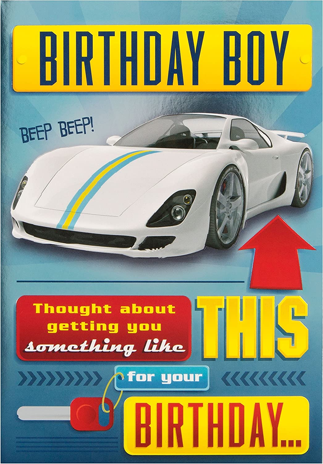 Humorous General Birthday Card - Supercar for a "Tenner"