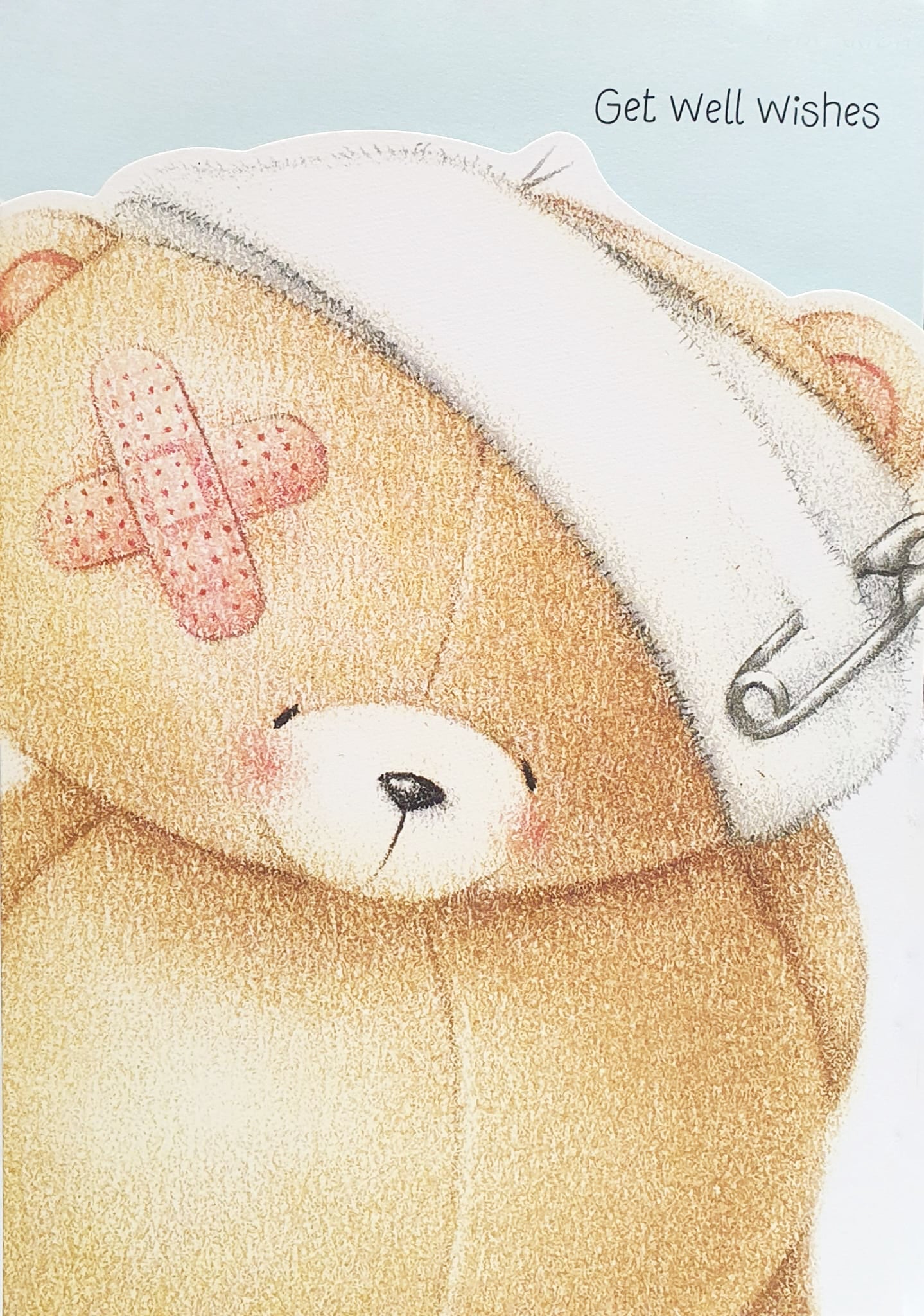 Get Well Soon Card - Wishes From A Cute Forever Friends Bear