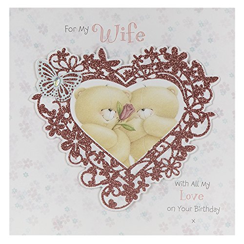 Wife Birthday Card - Forever Friends Love Rose