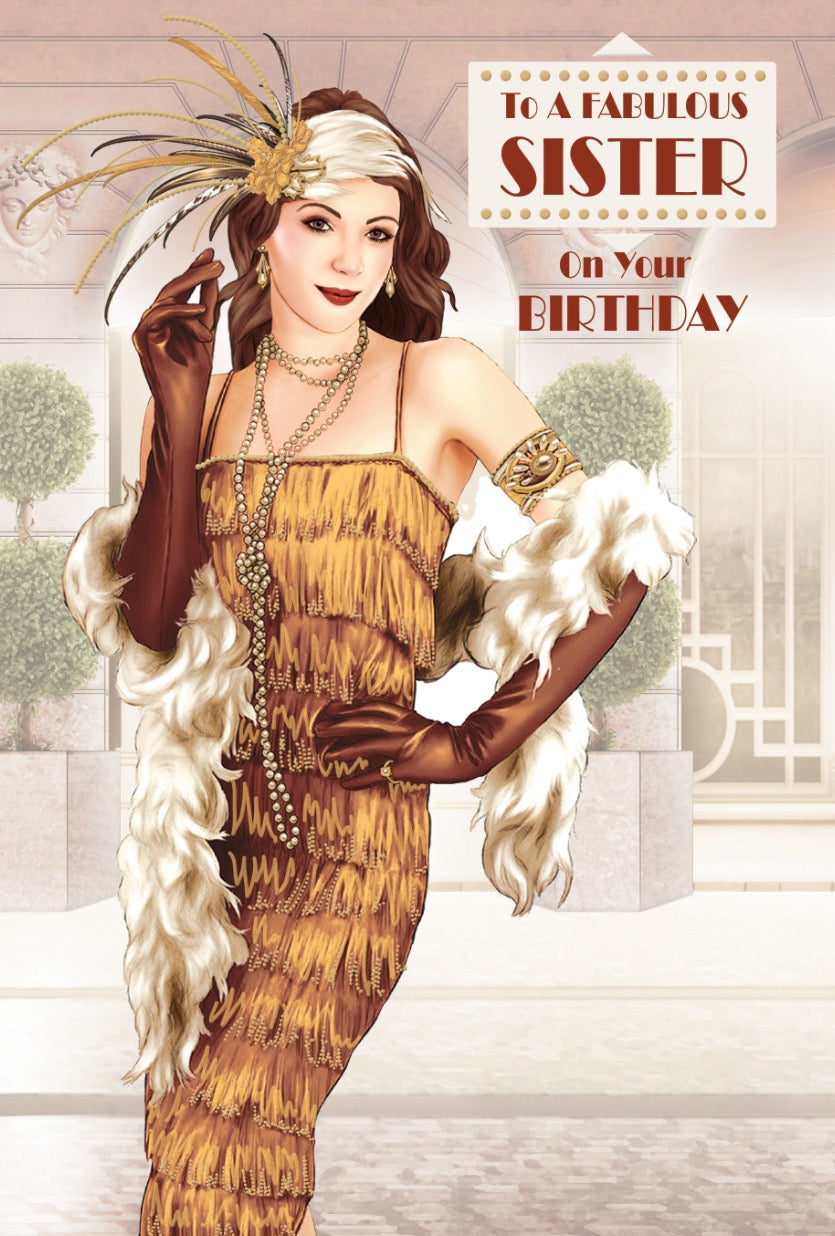 Sister Birthday Card - Elegantly Charleston