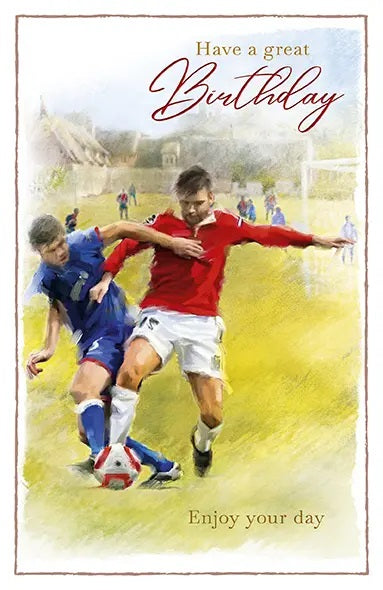 Birthday Card - A Football Match 