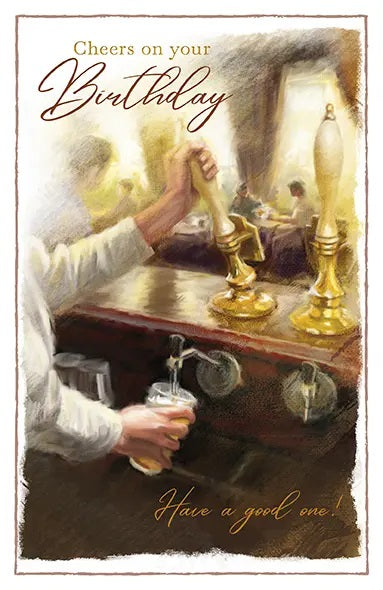 Birthday Card - Birthday Drink At The Pub