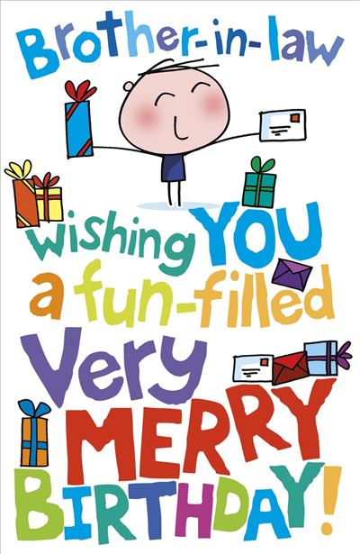 Brother in Law Birthday Card - A Colourful Illustration