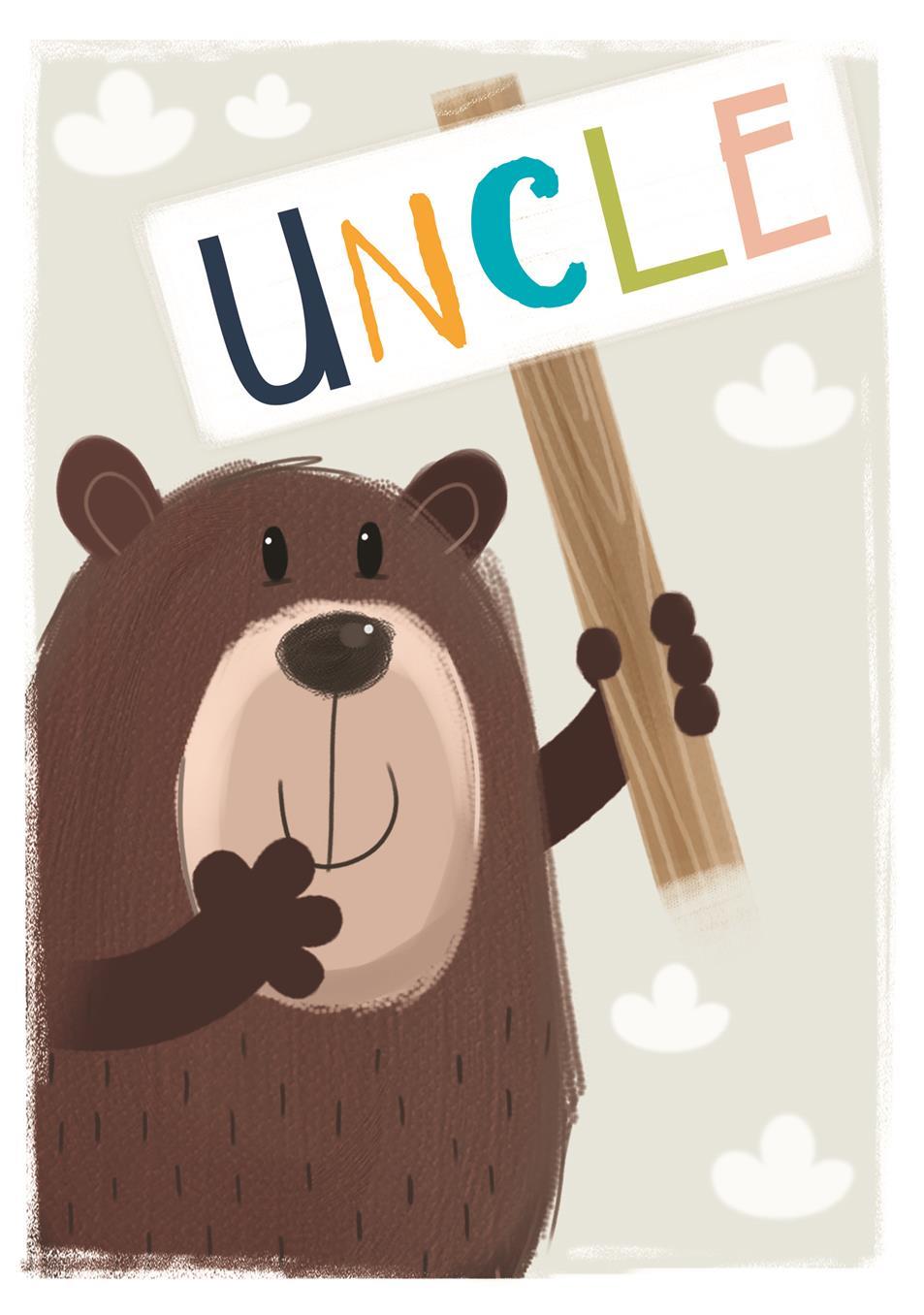 Uncle Birthday Card - Gus Says You Are Grrreat