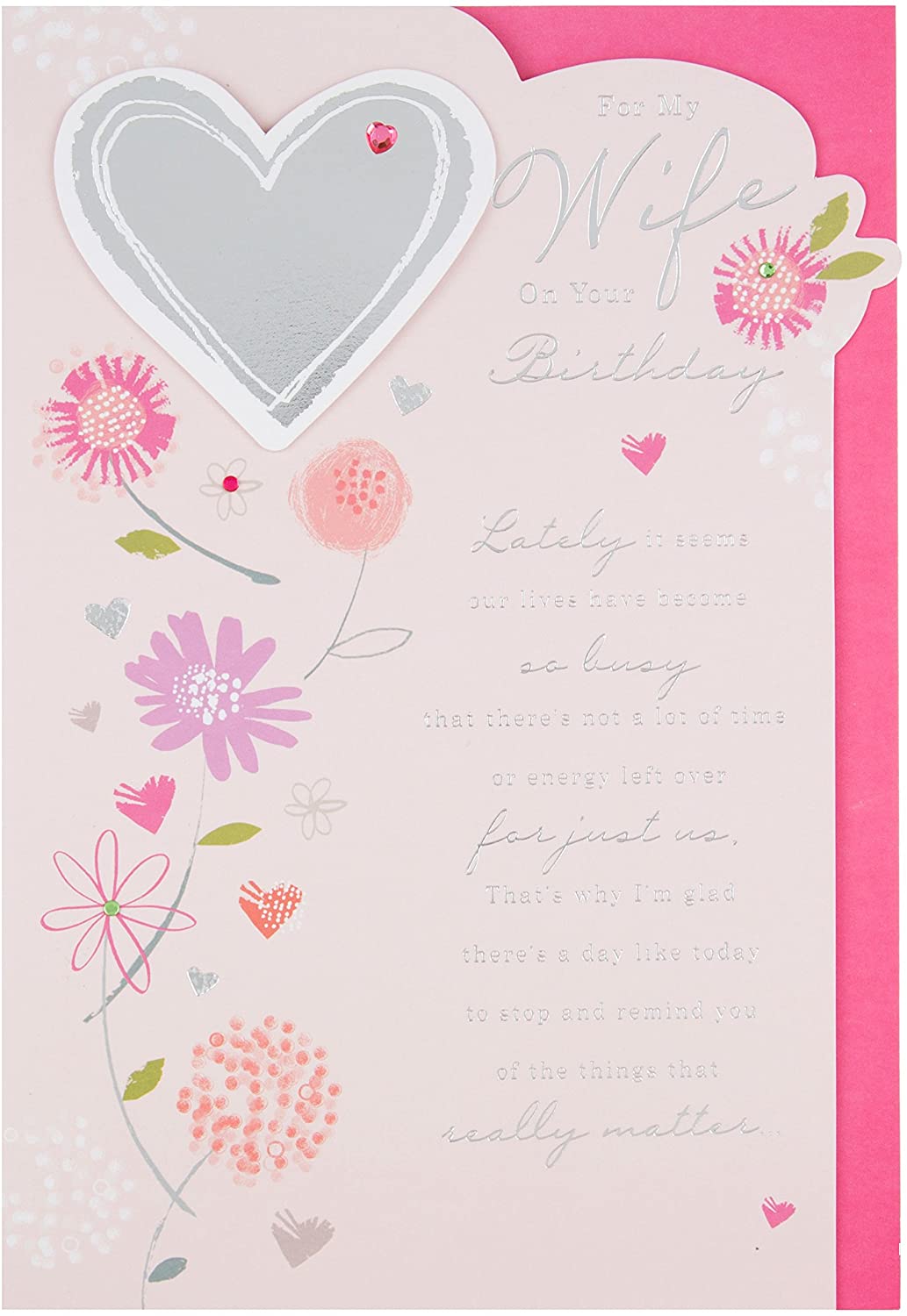 Wife Birthday Card - Love Blossoms: A Heartfelt Reminder of Our Precious Connection