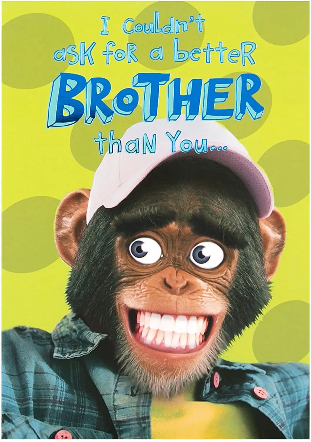 Brother Birthday Card - Monkey Is Up To Something