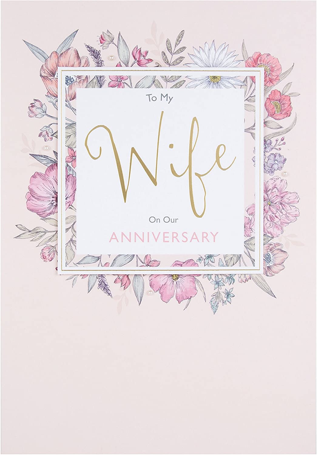 Wife Anniversary Card - Framed with Love