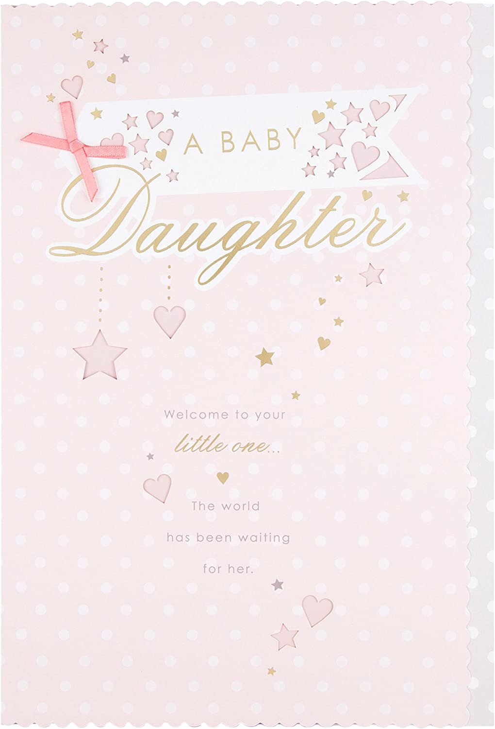 New Baby Girl Card - Welcome Little One
