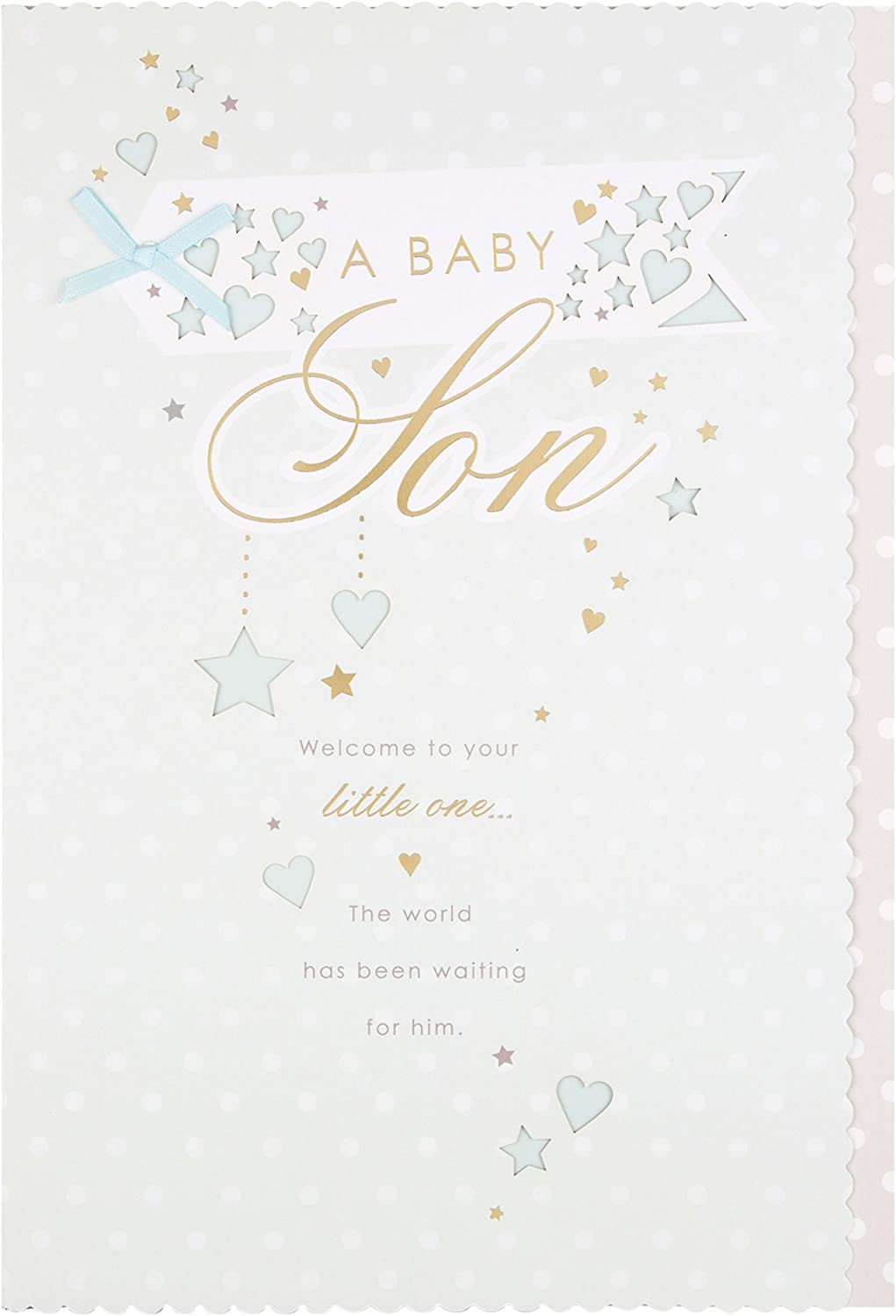 New Baby Boy Card - Welcome Little One