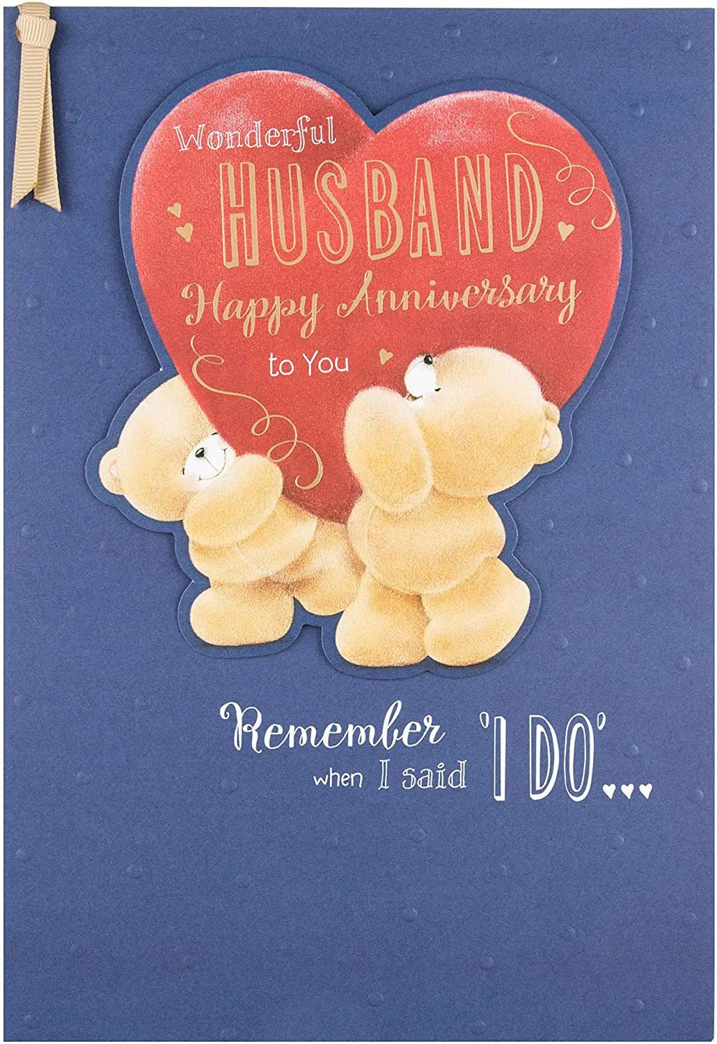 Husband Anniversary Card - Forever Friends - When I Said "I DO"