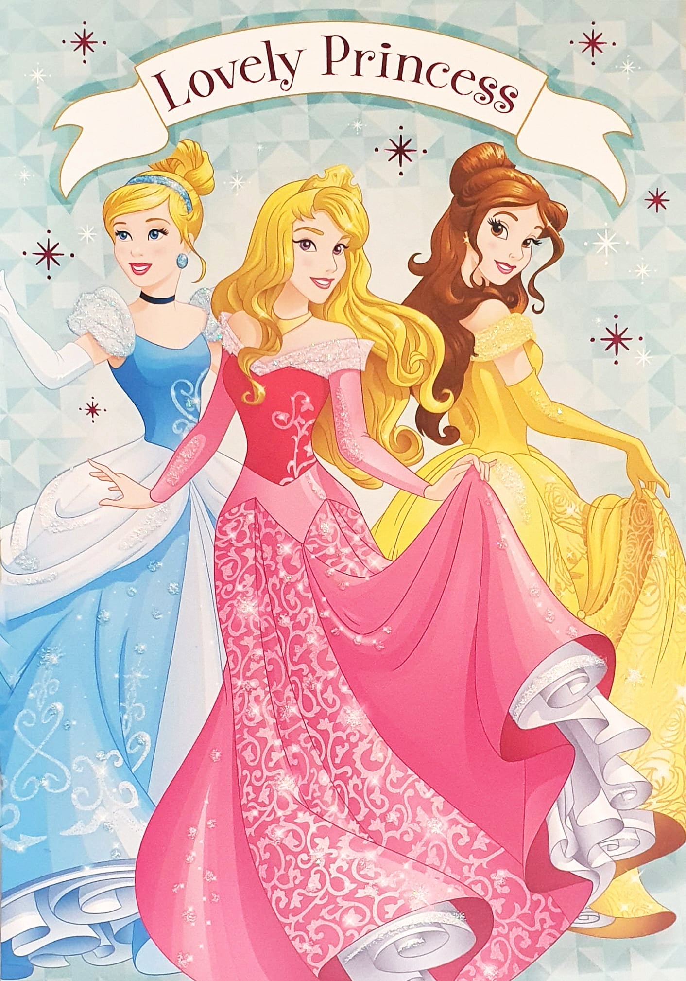 Girl Juvenile Birthday Card - Lovely Princesses
