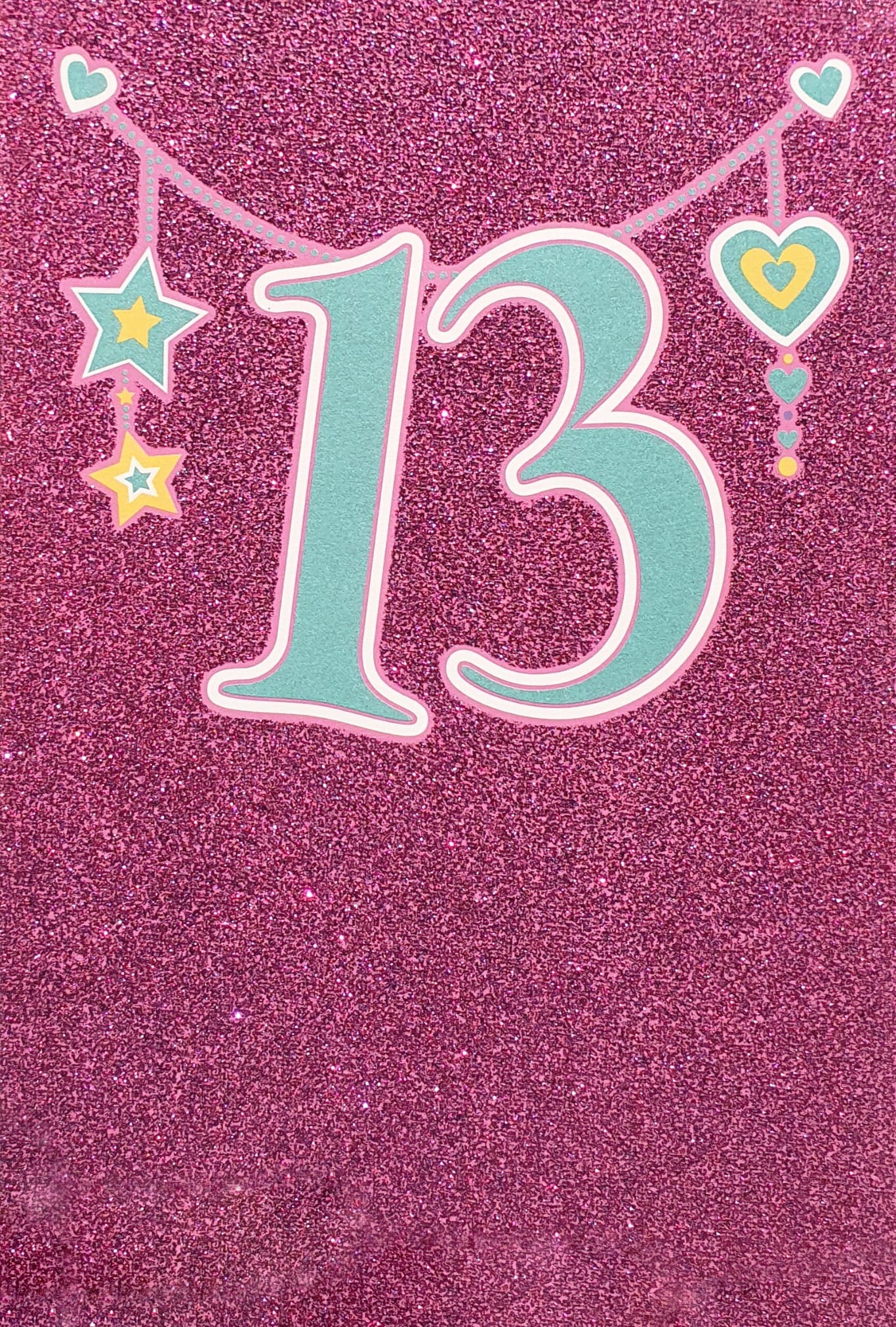 13th Birthday Card - Sparkling Teenager